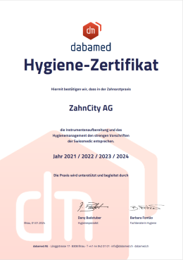 Hygiene-Zertifikat 2024